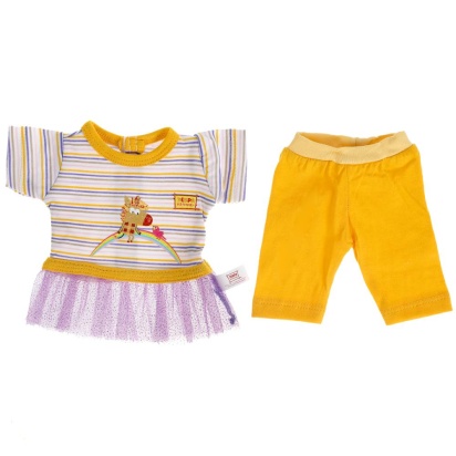Одежда для кукол и пупсов 40-42 см Зебра в клеточку костюм с принт зебра,OTF-ZEBRA01S-RU